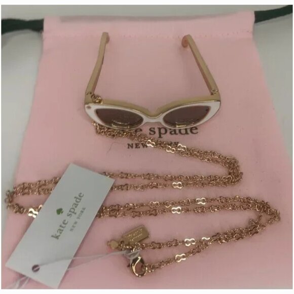 KATE SPADE NY MADE IN THE SHADE SUNGLASSES NECKLACE - Picture 7 of 9
